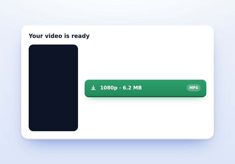 Saving a vertical MP4 with the Instagram Reels downloader